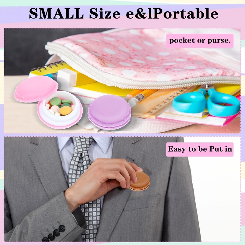 Mini Macaron Storage Cases 6 PCS