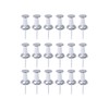 Silver Push Pins, 20 Pcs Metal Thumb Tacks Drawing Pins