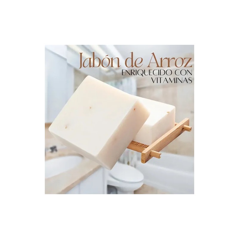 Jabón Leche Arroz con Colágeno Vitamina E Pack 12 Barras