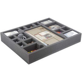 FS055ZC24 55 mm Full-Size Foam with 16 Compartments Compatible with Zombicide Black Plague and Wulfsburg