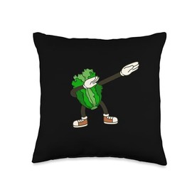 Funny Lettuce Vegetable Lettuce Lover For Men Women Kids Throw Pillow