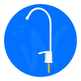 WECO Designer Drinking Water Faucets for Reverse Osmosis (RO) Water Filters & Other Undersink Water Purification Systems (US Style, White)