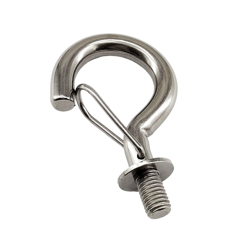 jinrowphee 4pcs Stainless Steel Spring Hook Screw Hook Lamp Hook