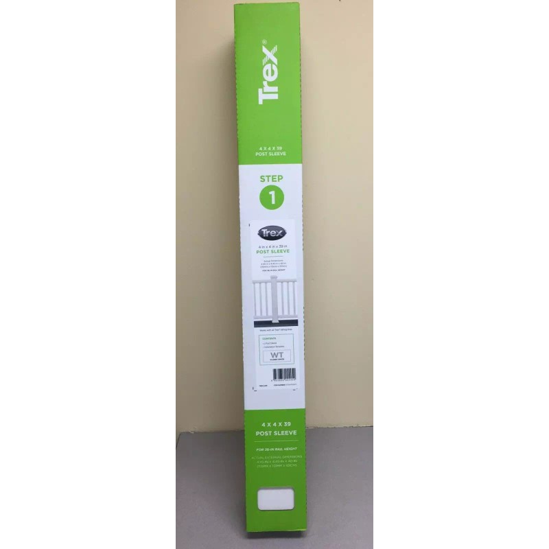 Trex 4 x 4 x 39 inch White Post Sleeve