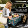 VALESKA 17" Plastic Milk Crate (Deepblue),33L Collapsible Crates for Storage,