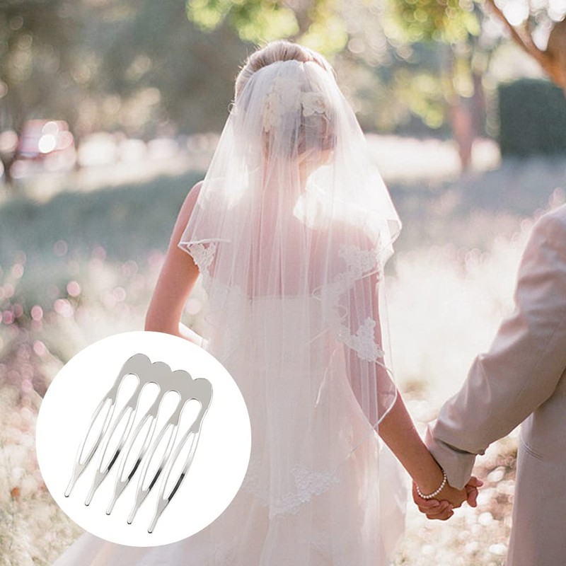 20 PCS Small Tiny Metal Side Hair Combs Plain Blank