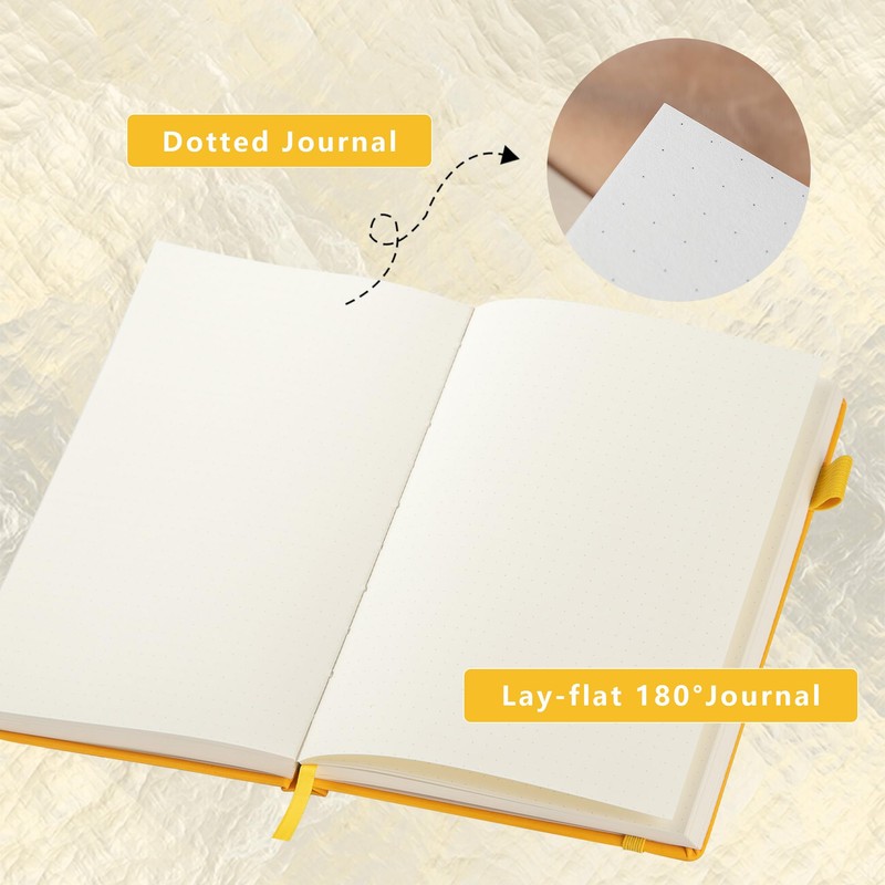 TIEFOSSI Constellations Notebook, A5 Polka Dot Hardback 100 gsm 400