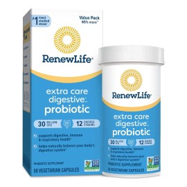 Renewlife - Suplemento Alimenticio De Probioticos 50 Caps Sabor Sin Sabor