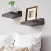 PHOENANCEE Small Floating Shelves for Wall, Set of 8, Wooden