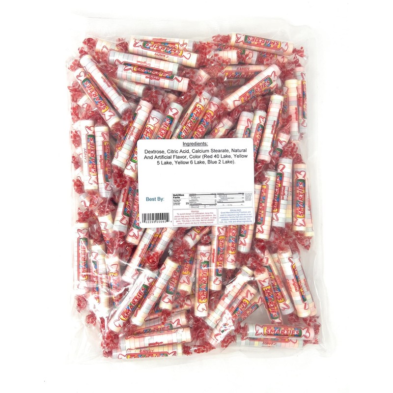 Yankee Traders Brand Candy Rolls, Smarties, 2 Pound