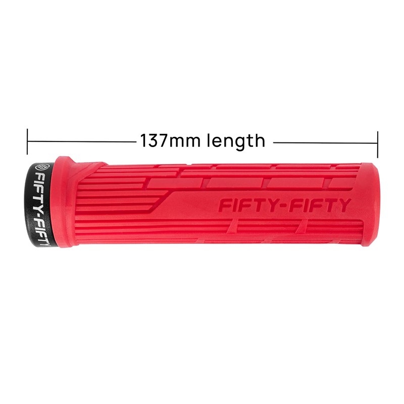 FIFTY-FIFTY Mountain Bike Grips, Single Lock-on MTB Handlerbar Grips, Soft