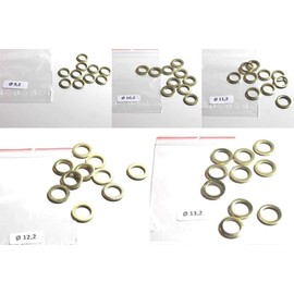 100 different fitting rings – fitting ring assortment – 20 of one size each for lifting doors