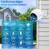 NoahTec Wireless Outdoor 2K Security Camera Kit, IP67 Waterproof, 64GB
