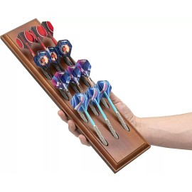 Veradura Solid Wood Wall Mounted Dart Holder - NIB Brown