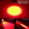 DARKBEAM Red Light Flashlight Tactical LED Rechargeable, Zoomable Portable Handheld