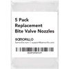 Samorillo 5-Pack Replacement Bite Valve Nozzles Compatible with Osprey, Nathan