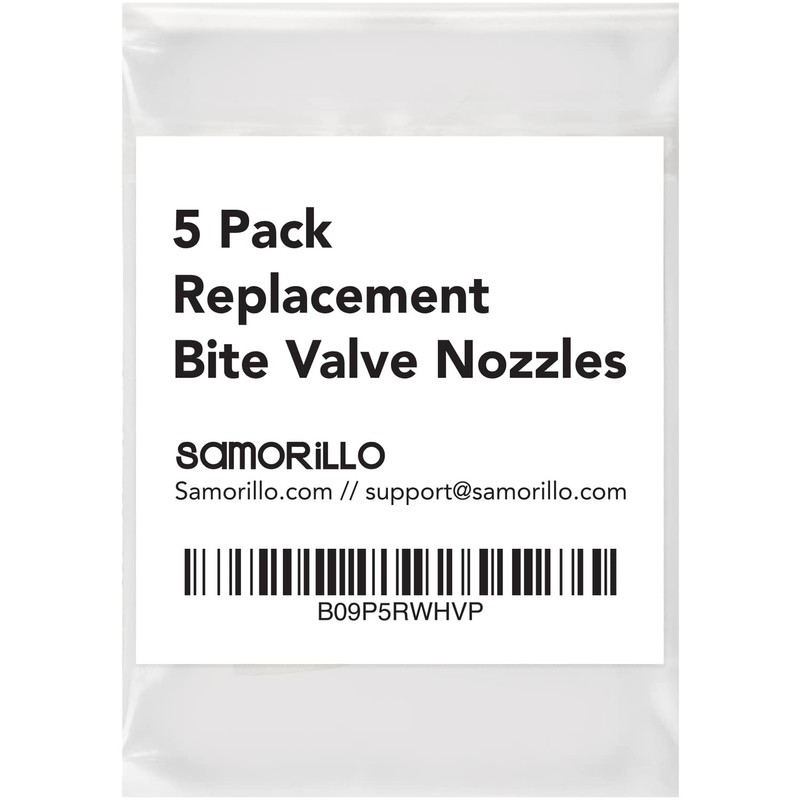Samorillo 5-Pack Replacement Bite Valve Nozzles Compatible with Osprey, Nathan