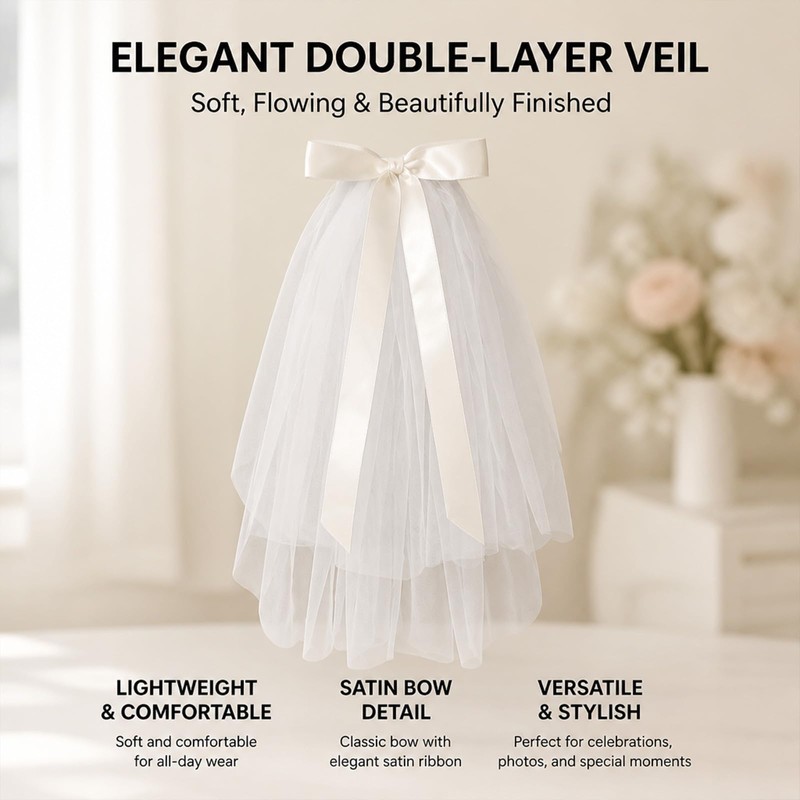 Bridal Accessories Combo - Pearl Hair Pins - Satin Bow