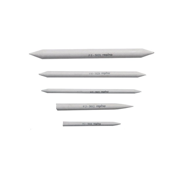 Paper Wipers Set Estompen Tortillons Assorted Diameter Pack of 5
