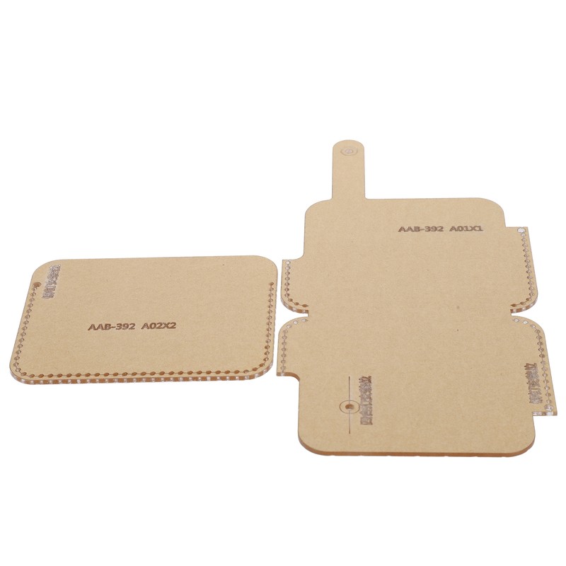 2Pcs Clear Acrylic Template Card Package Transparent HandMade Craft DIY