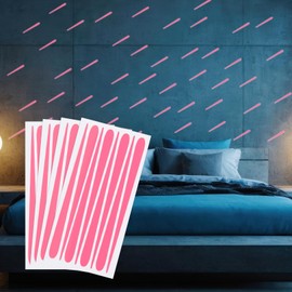 PATIKIL 32 Pcs Glow in The Dark Star Stickers, Adhesive Glow Shooting Star Sticker Glow in The Dark Wall Decals Luminous Decor for Room Ceiling Decoration Party Birthday, Pink
