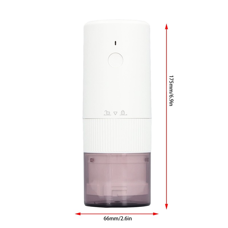 Portable Electric Coffee Grinder USB Rechargeable Easy One Touch Mini