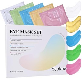 Yeokoe- 1. Fórmulas diversas, soluciones específicas Nuestras mascarillas para ojos vienen en cinco fórmulas distintas (parches para ojos de colágeno
