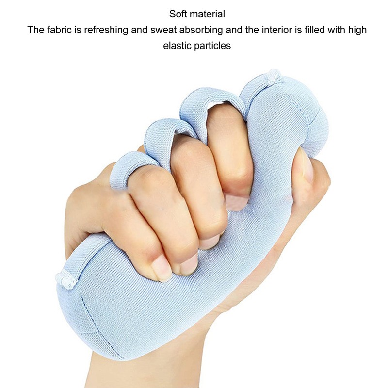 2pcs Palm Grip Hand Contracture Cushion Sweat Resistant Washable Finger
