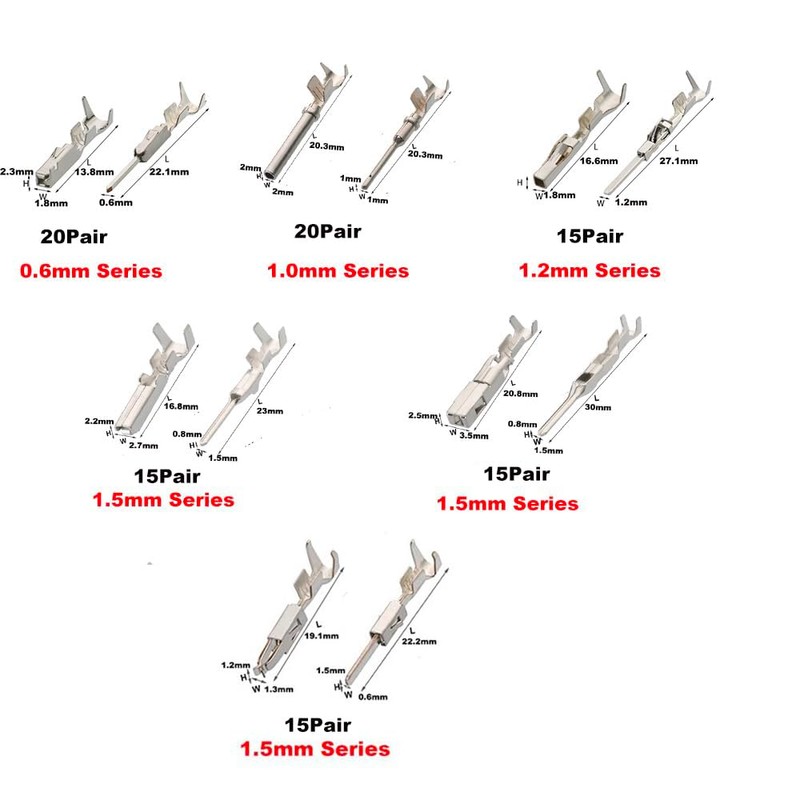 430Pcs 28types Automotive Car Electrical Terminal Pins auto Connectors Kit
