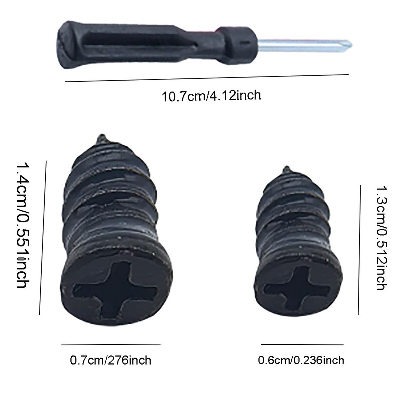 SYCZIOHU 100 Pcs Tire Repair Rubber Nail Vacuum Tire Repair