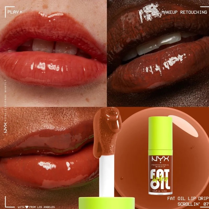 Brillo Labial Fat Oil Nyx Professional Makeup Color SCROLLIN