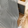 TOPICK Striped Panel Curtains, Linen Curtains with Stripes, Kitchen Curtain,