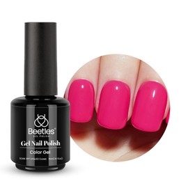 Beetles Gel Nail Polish, 1 Pcs 15ml Hot Red Gel Polish Soak Off UV LED Lamp Nail Art Manicure Salon DIY Gel Nail Design Decoration at Home