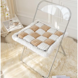 Yoovat Funny Couch Cover Magic Sofa Garden Cotton Protective Couch Cover Cream-Coloured Large Plaid Square Pet Mat Bed Couch Cover (Light Coffee,50x50 cm/19.7x19.67 in)