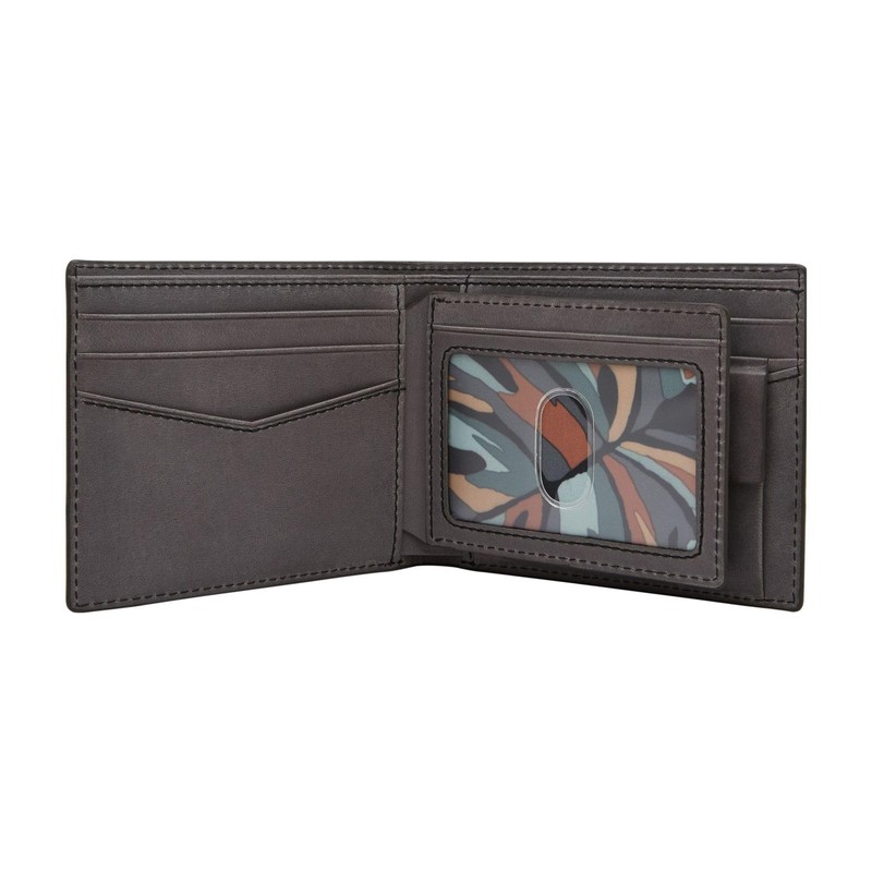 Fossil Everett Bifold Card Case Lead Grey, Lead Gray