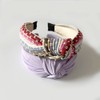 metulip 2Pcs Knotted Headbands for Women Purple Headband Boho Headband