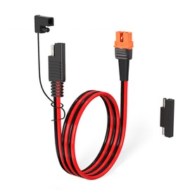 ELFCULB 10AWG XT60i to SAE Adapter Extension Cable with SAE Polarity Reverse Adapter for Portable Power Station Solar Panel Solar Generator(2FT)