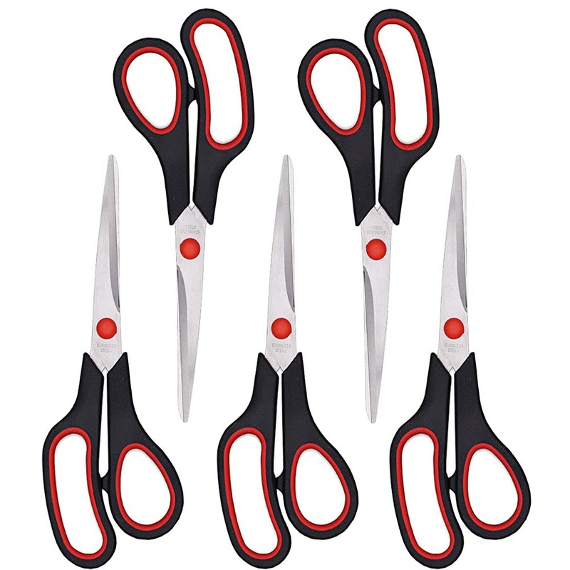 Scissors, Multipurpose office Scissors,8.5 Inch Ultra Sharp Shears, Comfort-Grip Handles