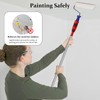 Les-Theresa Extendable Paint Brush Set, Paint Brush Extender Extension Pole