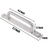 2 PCS Barn Door Handle，push Pull Door Handle，Stainless Steel Cabinet