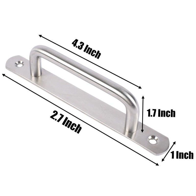 2 PCS Barn Door Handle，push Pull Door Handle，Stainless Steel Cabinet