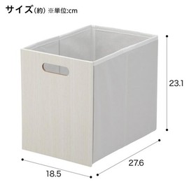 NITORI 8440415 Color Box Connected N Carabo Drawer C4 1823 Vertical Half White Wash