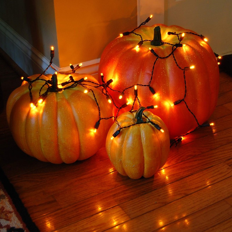 Lumabase 66202 Battery Operated LED Mini String Lights, Orange