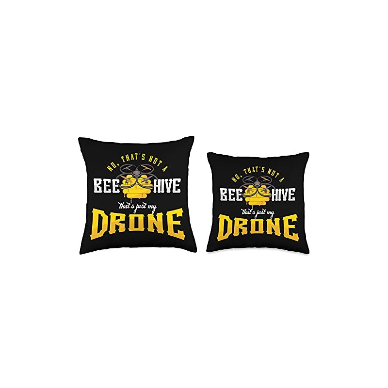 Beehive Drone Pilot Quadcopter Quadrotor Multicopter Camera Throw Pillow
