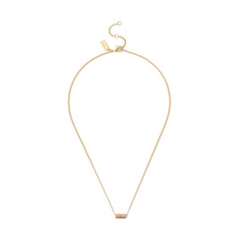 COACH Women's Signature Quilted Tube Pendant Necklace