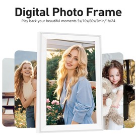 15.6" Smart Digital Calendar Frame– Touchscreen Family Calendar with Electronic Chore Chart & Digital To-Do List, Electronic Planner for Home with WiFi Sync, Desktop &Wall Smart Calendars | White