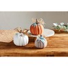 Mud Pie Orange Pastel Pumpkin Table SITTERS