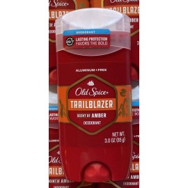 Old Spice 6 Old Spice Trailblazer scent of Amber Deodorant Aluminum Free 3.0 oz. ea