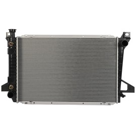 SCITOO Engine Coolant Aluminum Radiator Assembly for 1985-1992 1994-1996 for Ford for Bronco 5.0L 1985-1996 for Ford for Bronco 5.8L 1985-1996 for Ford for F-150 5.0L ; Replace: 1453