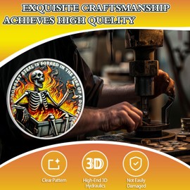 Skeletons in The Fire 3 Year Sobriety Coin Dumpster Fire Three Year Sobriety Chip AA Chips and Medallion AA Coin Serenity Prayer Coin Recovery Chip Sobriety Token Sobriety Gifts for Men Women